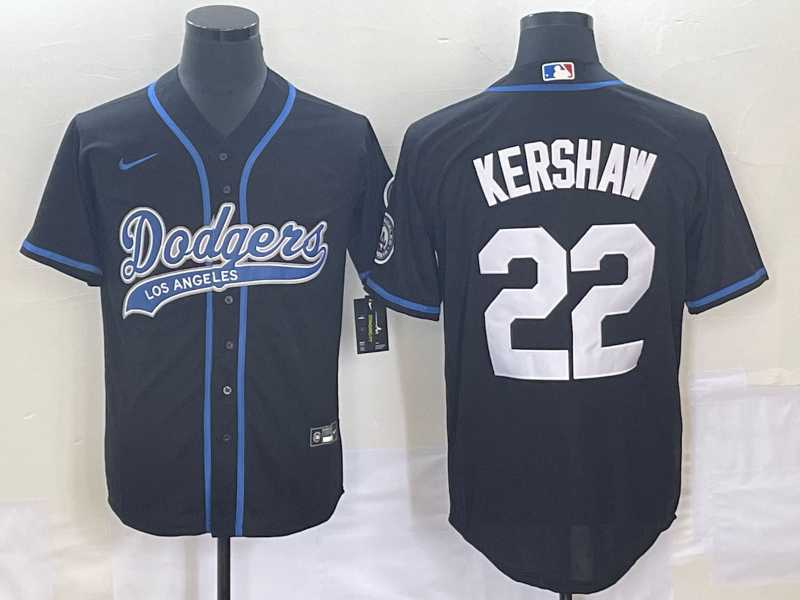 Men's Los Angeles Dodgers #22 Clayton Kershaw Black Cool Base Stitched Jersey,We sell and wholesale Men's Los Angeles Dodgers #22 Clayton Kershaw Black Cool Base Stitched Jersey on line form chian!