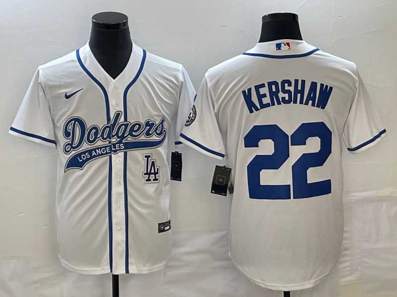 Men's Los Angeles Dodgers #22 Clayton Kershaw White Cool Base Stitched Baseball Jersey,We sell and wholesale Men's Los Angeles Dodgers #22 Clayton Kershaw White Cool Base Stitched Baseball Jersey on line form chian!