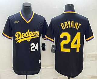 Men's Los Angeles Dodgers #24 Kobe Bryant Number Black Stitched Pullover Throwback Nike Jerseys,We sell and wholesale Men's Los Angeles Dodgers #24 Kobe Bryant Number Black Stitched Pullover Throwback Nike Jerseys on line form chian!