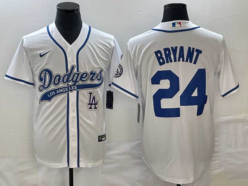 Men's Los Angeles Dodgers #24 Kobe Bryant White With Patch Cool Base Stitched Jersey,We sell and wholesale Men's Los Angeles Dodgers #24 Kobe Bryant White With Patch Cool Base Stitched Jersey on line form chian!