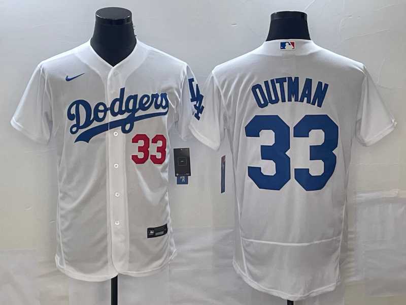 Men's Los Angeles Dodgers #33 James Outman White Flex Base Stitched Jersey,We sell and wholesale Men's Los Angeles Dodgers #33 James Outman White Flex Base Stitched Jersey on line form chian!