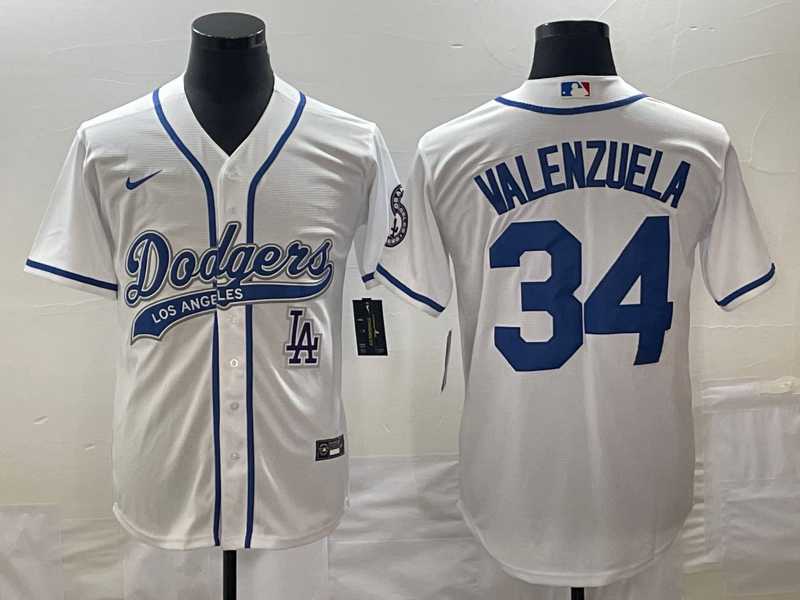 Men's Los Angeles Dodgers #34 Fernando Valenzuela White With Patch Cool Base Stitched Baseball Jersey,We sell and wholesale Men's Los Angeles Dodgers #34 Fernando Valenzuela White With Patch Cool Base Stitched Baseball Jersey on line form chian!