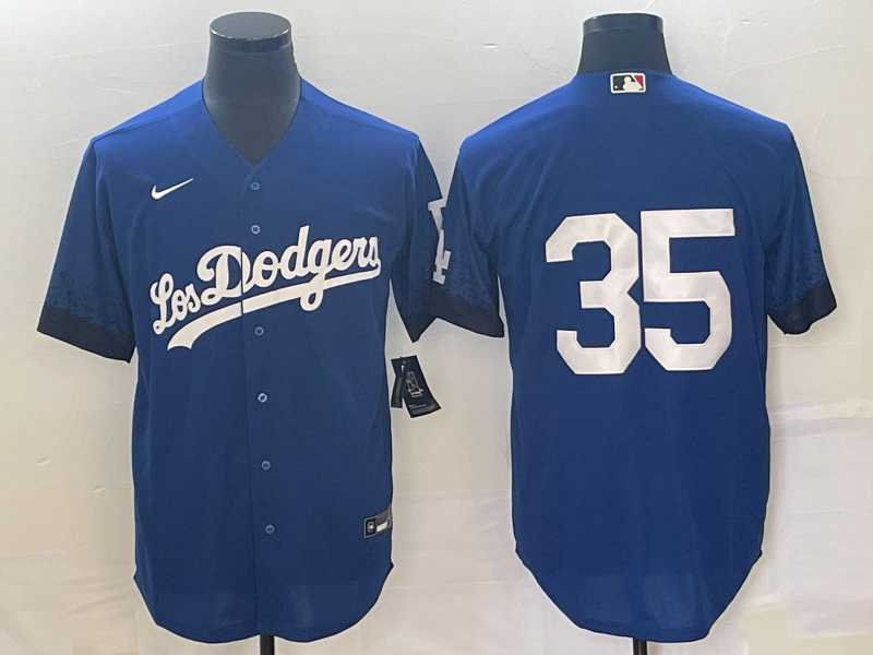 Men's Los Angeles Dodgers #35 Cody Bellinger NO Name Blue 2021 City Connect Cool Base Stitched Jersey,We sell and wholesale Men's Los Angeles Dodgers #35 Cody Bellinger NO Name Blue 2021 City Connect Cool Base Stitched Jersey on line form chian!