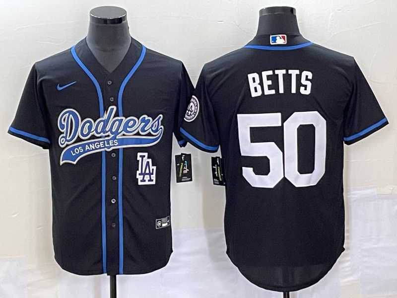 Men's Los Angeles Dodgers #50 Mookie Betts Black With Patch Cool Base Stitched Jersey,We sell and wholesale Men's Los Angeles Dodgers #50 Mookie Betts Black With Patch Cool Base Stitched Jersey on line form chian!