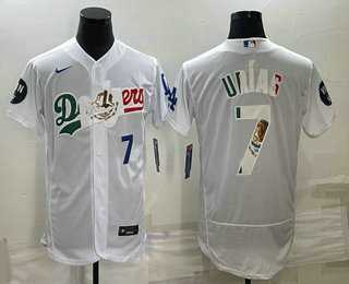 Men's Los Angeles Dodgers #7 Julio Urias Number White With Vin Scully Patch Flex Base Stitched Baseball Jerseys,We sell and wholesale Men's Los Angeles Dodgers #7 Julio Urias Number White With Vin Scully Patch Flex Base Stitched Baseball Jerseys on line form chian!