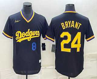 Men's Los Angeles Dodgers #8 #24 Kobe Bryant Number Black Stitched Pullover Throwback Nike Jersey,We sell and wholesale Men's Los Angeles Dodgers #8 #24 Kobe Bryant Number Black Stitched Pullover Throwback Nike Jersey on line form chian!
