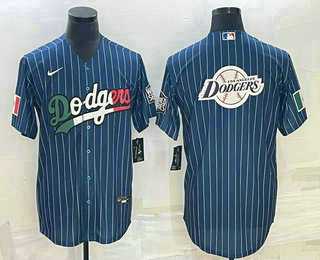 Men's Los Angeles Dodgers Big Logo Navy Blue Pinstripe Stitched Cool Base Nike Jerseys,We sell and wholesale Men's Los Angeles Dodgers Big Logo Navy Blue Pinstripe Stitched Cool Base Nike Jerseys on line form chian!