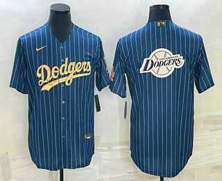 Men's Los Angeles Dodgers Big Logo Navy Blue Pinstripe Stitched Cool Base Nike MLB Jerseys,We sell and wholesale Men's Los Angeles Dodgers Big Logo Navy Blue Pinstripe Stitched Cool Base Nike MLB Jerseys on line form chian!