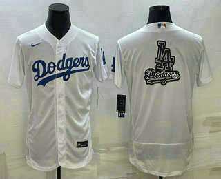 Men's Los Angeles Dodgers Big Logo White Flex Base Stitched Baseball Jersey,We sell and wholesale Men's Los Angeles Dodgers Big Logo White Flex Base Stitched Baseball Jersey on line form chian!