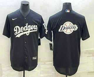 Men's Los Angeles Dodgers Black Team Big Logo Cool Base Stitched Baseball Jerseys,We sell and wholesale Men's Los Angeles Dodgers Black Team Big Logo Cool Base Stitched Baseball Jerseys on line form chian!