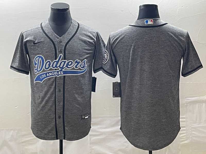 Men's Los Angeles Dodgers Blank Grey Gridiron Cool Base Stitched Baseball Jerseys,We sell and wholesale Men's Los Angeles Dodgers Blank Grey Gridiron Cool Base Stitched Baseball Jerseys on line form chian!