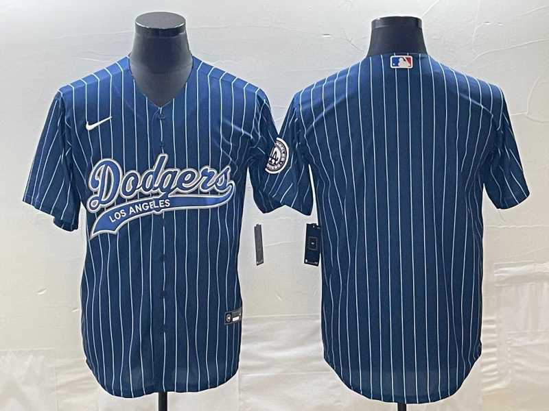 Men's Los Angeles Dodgers Blue Pinstripe Blank With Patch Cool Base Stitched Baseball Jerseys,We sell and wholesale Men's Los Angeles Dodgers Blue Pinstripe Blank With Patch Cool Base Stitched Baseball Jerseys on line form chian!