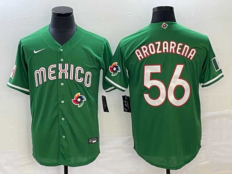 Men's Mexico #56 Randy Arozarena 2023 Green World Classic Stitched Jersey,We sell and wholesale Men's Mexico #56 Randy Arozarena 2023 Green World Classic Stitched Jersey on line form chian!