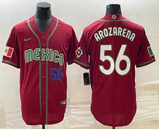 Men's Mexico #56 Randy Arozarena Number 2023 Red World Classic Stitched Jersey5,We sell and wholesale Men's Mexico #56 Randy Arozarena Number 2023 Red World Classic Stitched Jersey5 on line form chian!