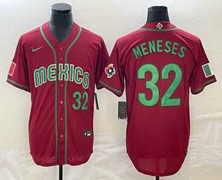Men's Mexico Baseball #32 Joey Meneses Number 2023 Red World Classic Stitched Jersey,We sell and wholesale Men's Mexico Baseball #32 Joey Meneses Number 2023 Red World Classic Stitched Jersey on line form chian!