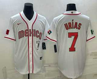 Men's Mexico Baseball #7 Julio Urias Number 2023 White World Baseball Classic Stitched Jersey,We sell and wholesale Men's Mexico Baseball #7 Julio Urias Number 2023 White World Baseball Classic Stitched Jersey on line form chian!