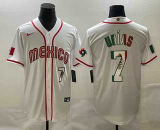 Men's Mexico Baseball #7 Julio Urias Number 2023 White World Baseball Classic Stitched Jerseys1,We sell and wholesale Men's Mexico Baseball #7 Julio Urias Number 2023 White World Baseball Classic Stitched Jerseys1 on line form chian!