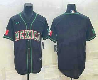 Men's Mexico Baseball Blank 2023 Black World Baseball Classic Stitched Jerseys,We sell and wholesale Men's Mexico Baseball Blank 2023 Black World Baseball Classic Stitched Jerseys on line form chian!