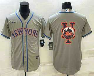 Men's New York Mets Big Logo Grey Cool Base Stitched Baseball Jerseys,We sell and wholesale Men's New York Mets Big Logo Grey Cool Base Stitched Baseball Jerseys on line form chian!