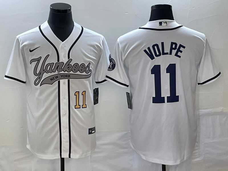 Men's New York Yankees #11 Anthony Volpe Number White Cool Base Stitched Baseball Jersey,We sell and wholesale Men's New York Yankees #11 Anthony Volpe Number White Cool Base Stitched Baseball Jersey on line form chian!