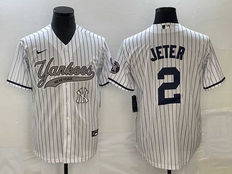 Men's New York Yankees #2 Derek Jeter White With Patch Cool Base Stitched Baseball Jersey,We sell and wholesale Men's New York Yankees #2 Derek Jeter White With Patch Cool Base Stitched Baseball Jersey on line form chian!