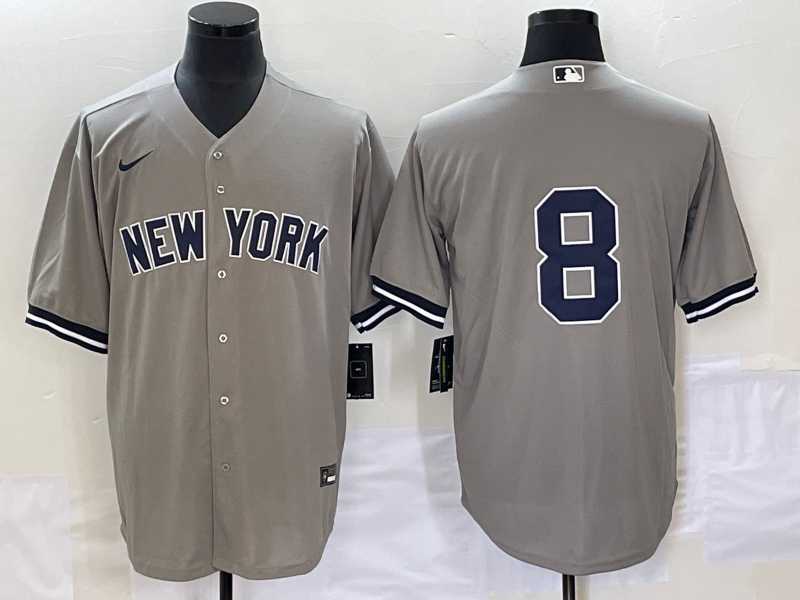 Men's New York Yankees #8 Yogi Berr Grey Cool Base Stitched Baseball Jersey,We sell and wholesale Men's New York Yankees #8 Yogi Berr Grey Cool Base Stitched Baseball Jersey on line form chian!