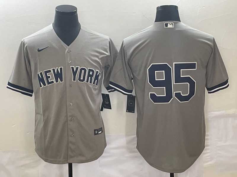 Men's New York Yankees #95 Oswaldo Cabrera Grey Cool Base Stitched Jersey,We sell and wholesale Men's New York Yankees #95 Oswaldo Cabrera Grey Cool Base Stitched Jersey on line form chian!