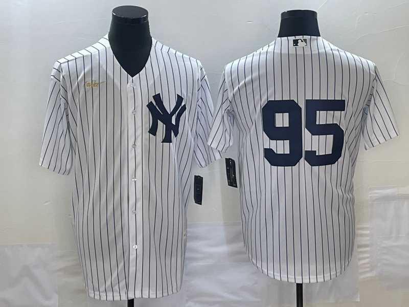 Men's New York Yankees #95 Oswaldo Cabrera White No Name Throwback Stitched MLB Cool Base Nike Jersey,We sell and wholesale Men's New York Yankees #95 Oswaldo Cabrera White No Name Throwback Stitched MLB Cool Base Nike Jersey on line form chian!