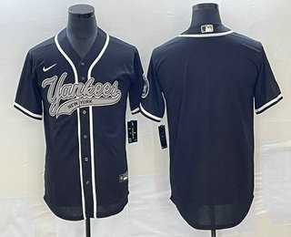 Men's New York Yankees Blank Black Cool Base Stitched Baseball Jerseys,We sell and wholesale Men's New York Yankees Blank Black Cool Base Stitched Baseball Jerseys on line form chian!