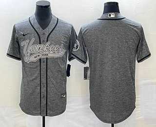 Men's New York Yankees Blank Grey Gridiron Cool Base Stitched Baseball Jersey,We sell and wholesale Men's New York Yankees Blank Grey Gridiron Cool Base Stitched Baseball Jersey on line form chian!