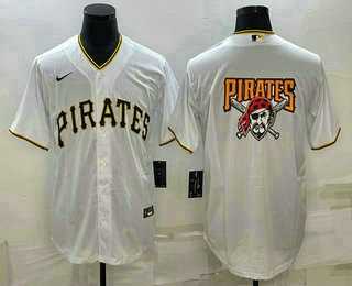 Men's Pittsburgh Pirates Big Logo White Stitched MLB Cool Base Nike Jersey,We sell and wholesale Men's Pittsburgh Pirates Big Logo White Stitched MLB Cool Base Nike Jersey on line form chian!