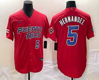 Men's Puerto Rico Baseball #5 Enrique Hernandez Number 2023 Red World Classic Stitched Jersey,We sell and wholesale Men's Puerto Rico Baseball #5 Enrique Hernandez Number 2023 Red World Classic Stitched Jersey on line form chian!
