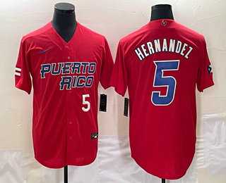 Men's Puerto Rico Baseball #5 Enrique Hernandez Number 2023 Red World Classic Stitched Jerseys,We sell and wholesale Men's Puerto Rico Baseball #5 Enrique Hernandez Number 2023 Red World Classic Stitched Jerseys on line form chian!