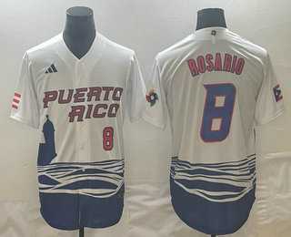 Men's Puerto Rico Baseball #8 Eddie Rosario Number 2023 White World Classic Stitched Jersey,We sell and wholesale Men's Puerto Rico Baseball #8 Eddie Rosario Number 2023 White World Classic Stitched Jersey on line form chian!