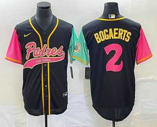 Men's San Diego Padres #2 Xander Bogaerts Black NEW 2023 City Connect Cool Base Stitched Jersey,We sell and wholesale Men's San Diego Padres #2 Xander Bogaerts Black NEW 2023 City Connect Cool Base Stitched Jersey on line form chian!