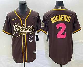 Men's San Diego Padres #2 Xander Bogaerts Brown NEW 2023 City Connect Cool Base Stitched Jersey,We sell and wholesale Men's San Diego Padres #2 Xander Bogaerts Brown NEW 2023 City Connect Cool Base Stitched Jersey on line form chian!