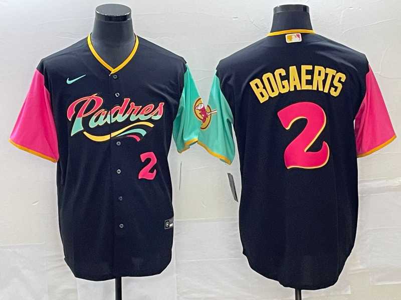 Men's San Diego Padres #2 Xander Bogaerts Number 2022 Black City Connect Cool Base Stitched Jersey,We sell and wholesale Men's San Diego Padres #2 Xander Bogaerts Number 2022 Black City Connect Cool Base Stitched Jersey on line form chian!