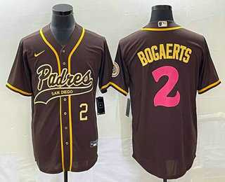Men's San Diego Padres #2 Xander Bogaerts Number Brown NEW 2023 City Connect Cool Base Stitched Jersey,We sell and wholesale Men's San Diego Padres #2 Xander Bogaerts Number Brown NEW 2023 City Connect Cool Base Stitched Jersey on line form chian!