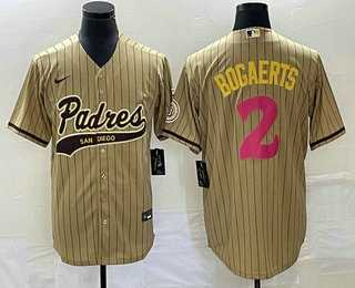 Men's San Diego Padres #2 Xander Bogaerts Tan Pinstripe 2023 City Connect Cool Base Stitched Jerseys,We sell and wholesale Men's San Diego Padres #2 Xander Bogaerts Tan Pinstripe 2023 City Connect Cool Base Stitched Jerseys on line form chian!