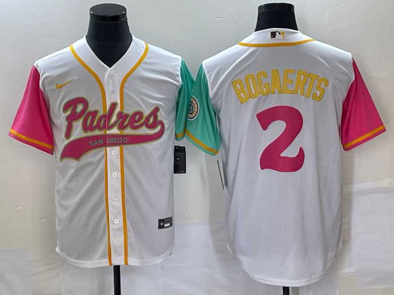 Men's San Diego Padres #2 Xander Bogaerts White NEW 2023 City Connect Cool Base Jerseys,We sell and wholesale Men's San Diego Padres #2 Xander Bogaerts White NEW 2023 City Connect Cool Base Jerseys on line form chian!