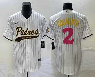 Men's San Diego Padres #2 Xander Bogaerts White NEW 2023 City Connect Cool Base Stitched Jerseys,We sell and wholesale Men's San Diego Padres #2 Xander Bogaerts White NEW 2023 City Connect Cool Base Stitched Jerseys on line form chian!