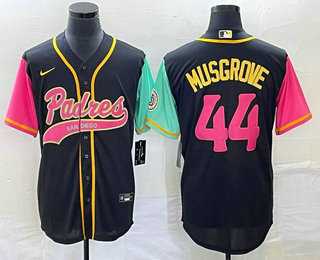 Men's San Diego Padres #44 Joe Musgrove Black NEW 2023 City Connect Cool Base Stitched Jerseys,We sell and wholesale Men's San Diego Padres #44 Joe Musgrove Black NEW 2023 City Connect Cool Base Stitched Jerseys on line form chian!
