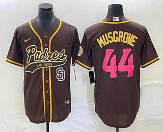 Men's San Diego Padres #44 Joe Musgrove Brown NEW 2023 City Connect Cool Base Stitched Jerseys,We sell and wholesale Men's San Diego Padres #44 Joe Musgrove Brown NEW 2023 City Connect Cool Base Stitched Jerseys on line form chian!