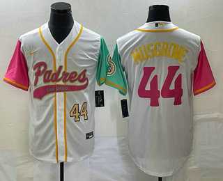 Men's San Diego Padres #44 Joe Musgrove Number White NEW 2023 City Connect Cool Base Stitched Jersey,We sell and wholesale Men's San Diego Padres #44 Joe Musgrove Number White NEW 2023 City Connect Cool Base Stitched Jersey on line form chian!