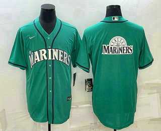 Men's Seattle Mariners Big Logo Green Stitched MLB Cool Base Nike Jersey,We sell and wholesale Men's Seattle Mariners Big Logo Green Stitched MLB Cool Base Nike Jersey on line form chian!