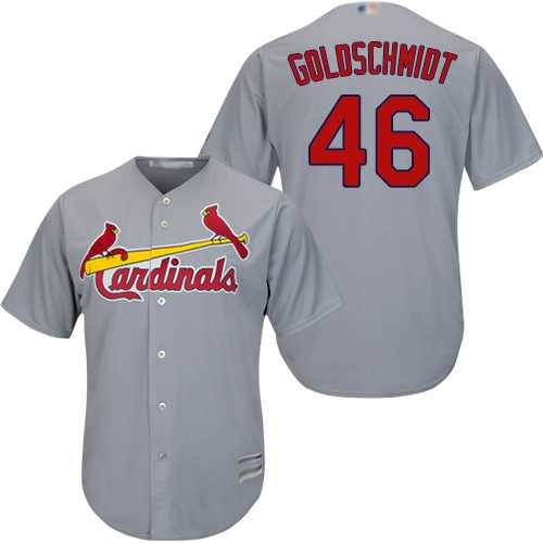 Men's St. Louis Cardinals #46 Paul Goldschmidt Grey Cool Base Stitched Baseball Jersey Dzhi,We sell and wholesale Men's St. Louis Cardinals #46 Paul Goldschmidt Grey Cool Base Stitched Baseball Jersey Dzhi on line form chian!