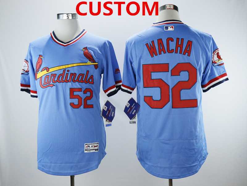 Men's St.Louis Cardinals Custom Light Blue Cooperstown Collection Flexbase Stitched MLB Jersey,We sell and wholesale Men's St.Louis Cardinals Custom Light Blue Cooperstown Collection Flexbase Stitched MLB Jersey on line form chian!