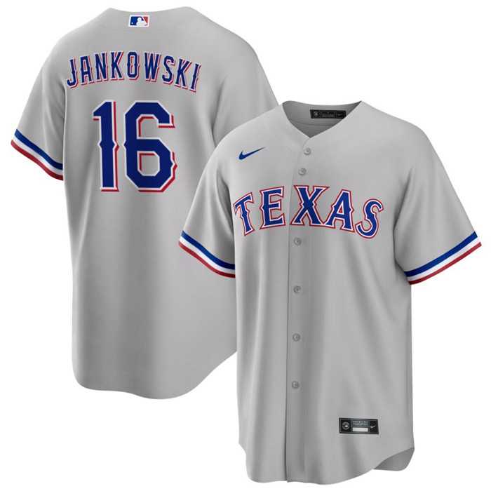 Men's Texas Rangers #16 Travis Jankowski Gray Cool Base Stitched Baseball Jersey Dzhi,We sell and wholesale Men's Texas Rangers #16 Travis Jankowski Gray Cool Base Stitched Baseball Jersey Dzhi on line form chian!