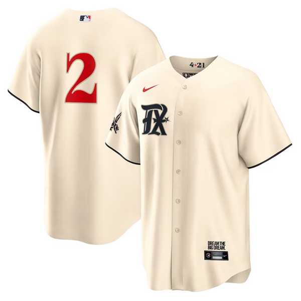 Men's Texas Rangers #2 Marcus Semien Cream 2023 City Connect Cool Base Stitched Baseball Jersey Dzhi,We sell and wholesale Men's Texas Rangers #2 Marcus Semien Cream 2023 City Connect Cool Base Stitched Baseball Jersey Dzhi on line form chian!
