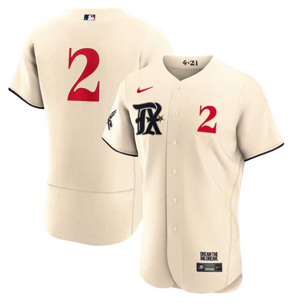 Men's Texas Rangers #2 Marcus Semien Cream 2023 City Connect Flex Base Stitched Baseball Jersey Dzhi,We sell and wholesale Men's Texas Rangers #2 Marcus Semien Cream 2023 City Connect Flex Base Stitched Baseball Jersey Dzhi on line form chian!